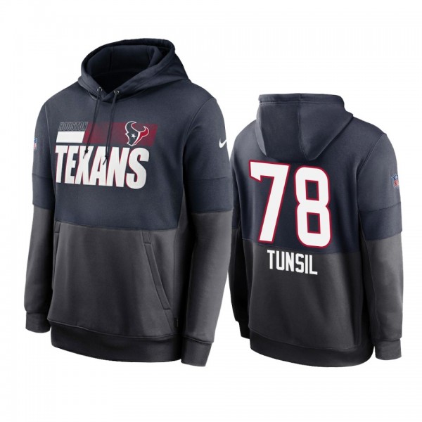 Houston Texans Laremy Tunsil Navy Charcoal Sidelin...