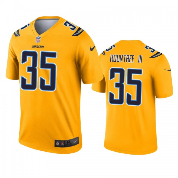 Los Angeles Chargers Larry Rountree III Gold Inver...