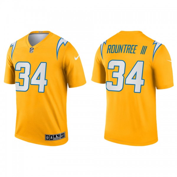 Men's Los Angeles Chargers Larry Rountree III Gold...