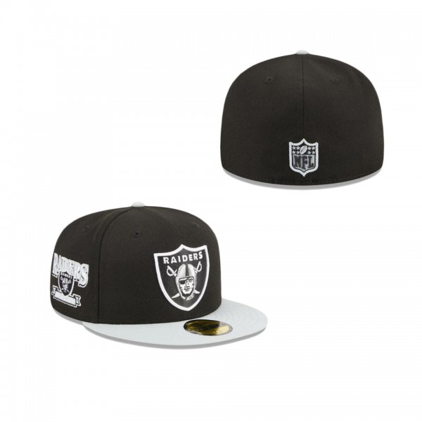 Las Vegas Raiders Throwback Hidden 59FIFTY Fitted ...