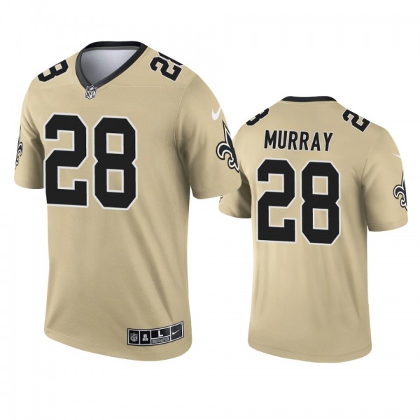 New Orleans Saints Latavius Murray Gold 2021 Inver...