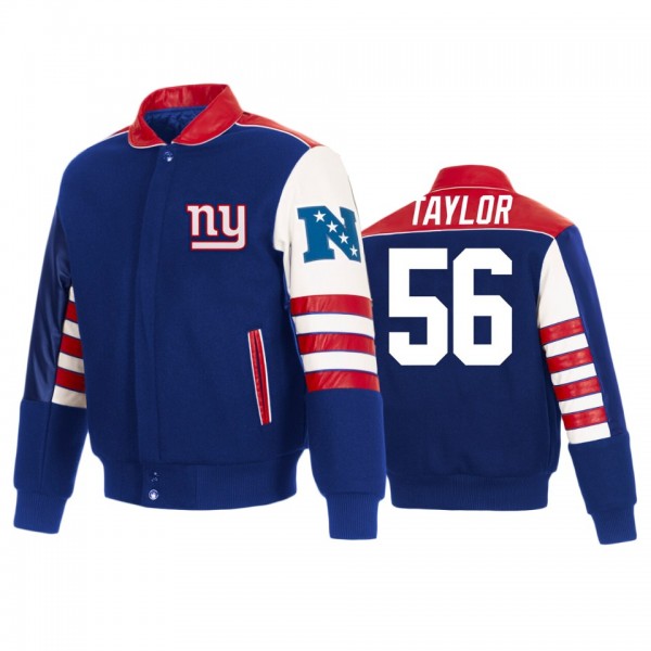 New York Giants Lawrence Taylor Royal Classic Name...