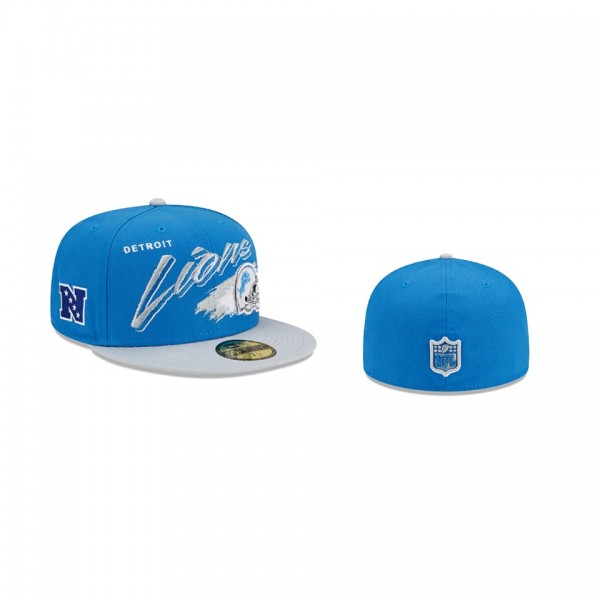 Detroit Lions Blue Helmet 59FIFTY Fitted Hat