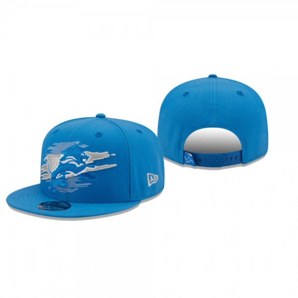 Detroit Lions Blue Logo Tear 9FIFTY Snapback Hat