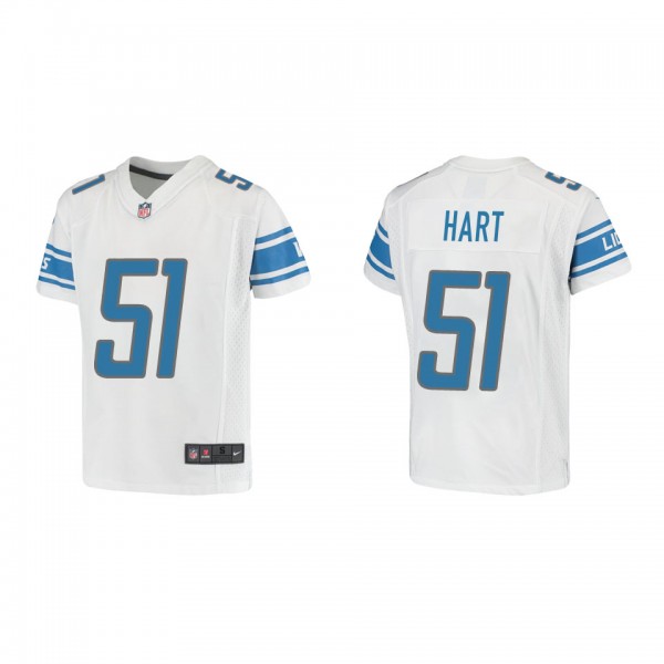 Youth Detroit Lions Bobby Hart White Game Jersey