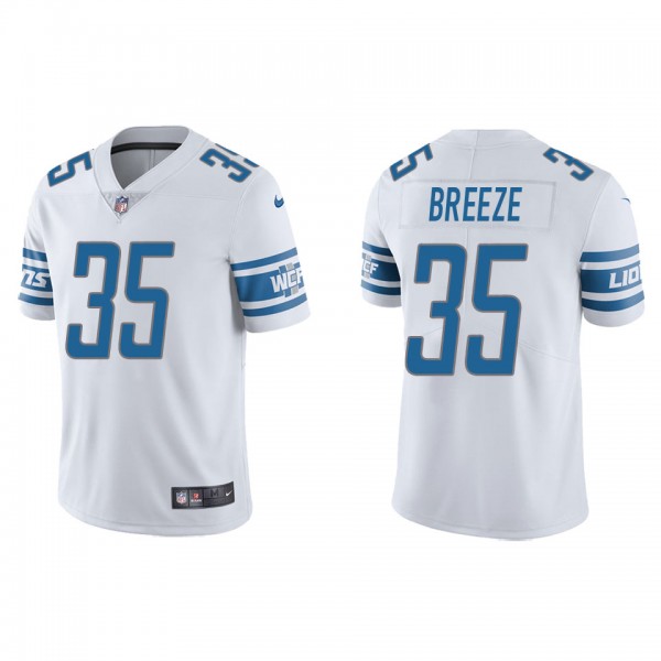 Men's Detroit Lions Brady Breeze White Vapor Limited Jersey