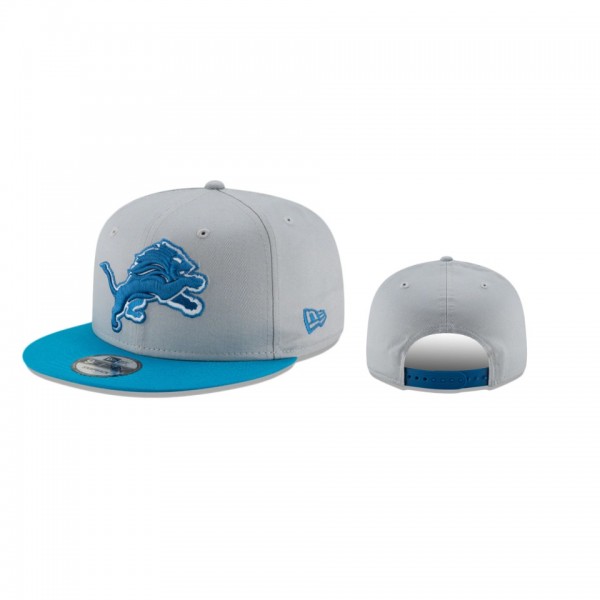 Detroit Lions Gray Blue Basic 9FIFTY Adjustable Sn...