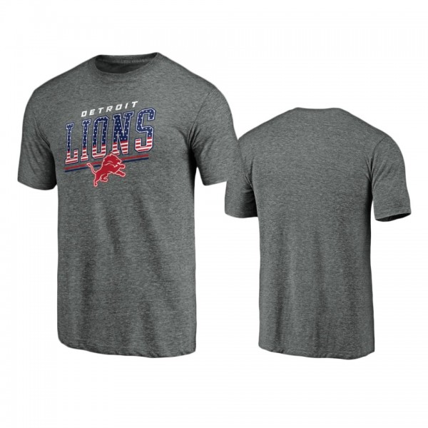 Detroit Lions Gray Team Freedom Tri-Blend T-Shirt