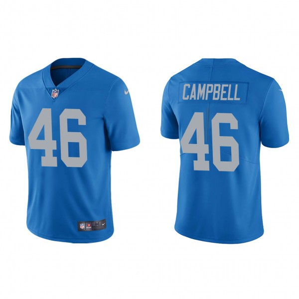 Men's Detroit Lions Jack Campbell Blue 2023 NFL Dr...
