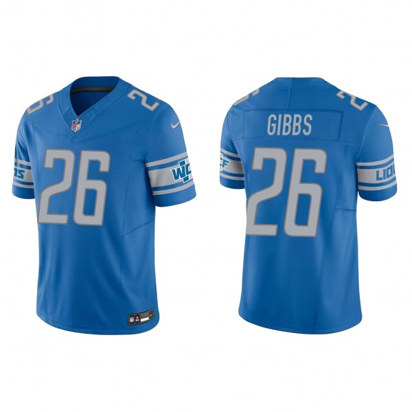 Men's Detroit Lions Jahmyr Gibbs Blue 2023 NFL Dra...