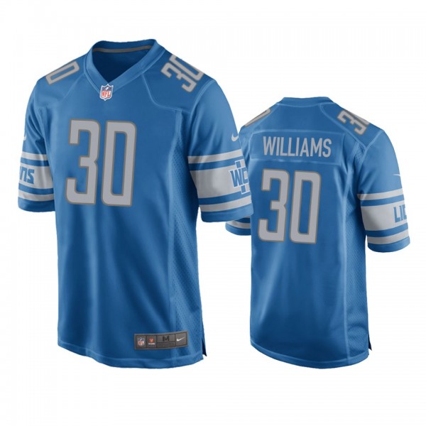 Detroit Lions Jamaal Williams Blue Game Jersey