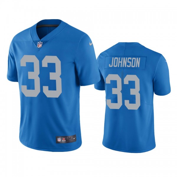 Detroit Lions Kerryon Johnson Blue Vapor Limited Jersey