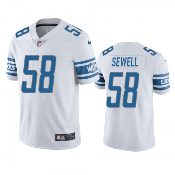 Detroit Lions Penei Sewell White 2021 NFL Draft Va...