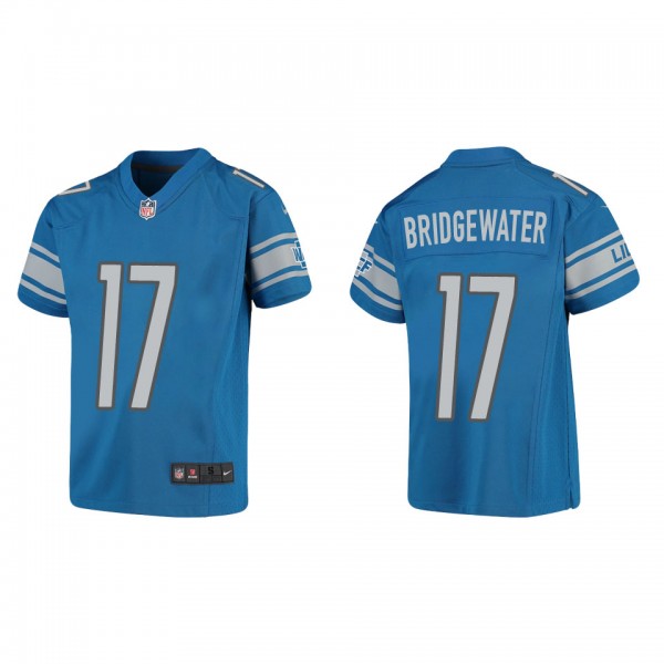 Youth Detroit Lions Teddy Bridgewater Blue Game Je...