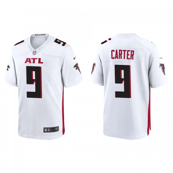 Men's Atlanta Falcons Lorenzo Carter White Game Je...