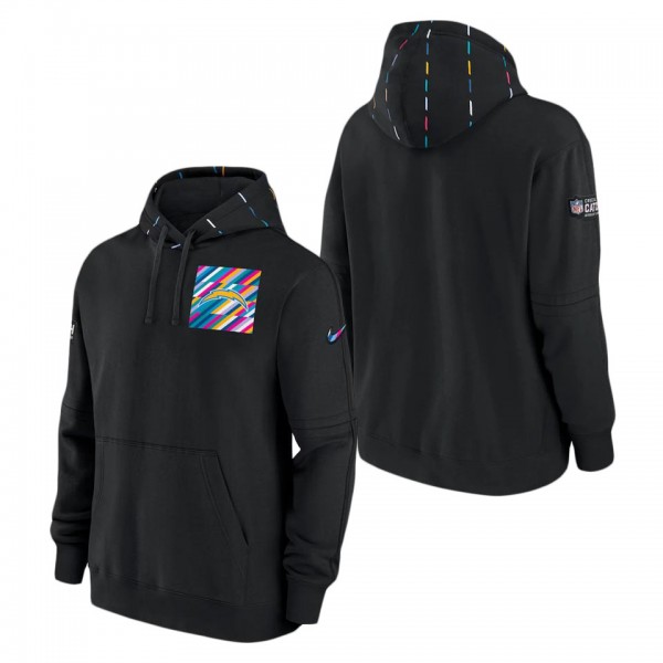 Men's Los Angeles Chargers Black 2023 NFL Crucial Catch Club Pullover Hoodie