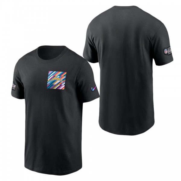 Men's Los Angeles Chargers Black 2023 NFL Crucial Catch Sideline Tri-Blend T-Shirt
