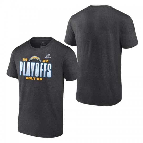 Men's Los Angeles Chargers Charcoal 2022 NFL Playo...
