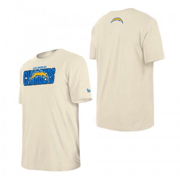 Men's Los Angeles Chargers Cream 2023 NFL Draft T-...