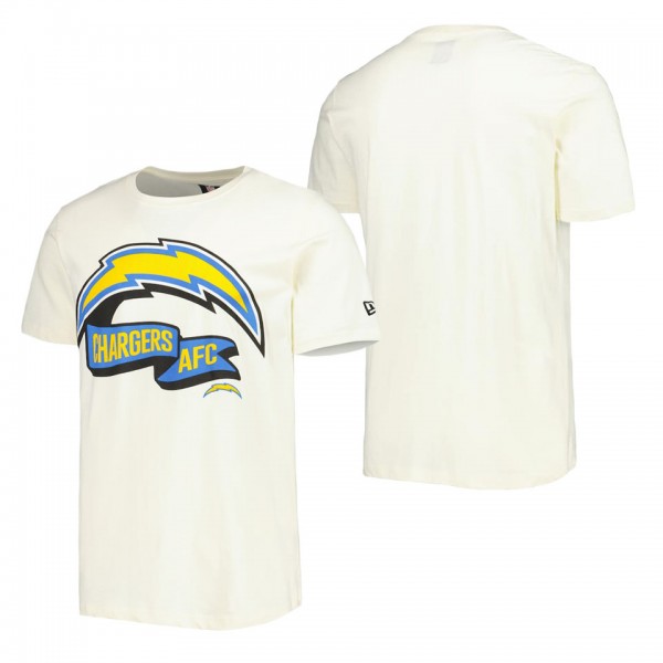 Men's Los Angeles Chargers Cream Sideline Chrome T...