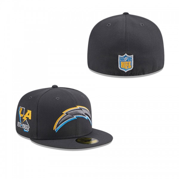 Men's Los Angeles Chargers Graphite Official 2024 ...