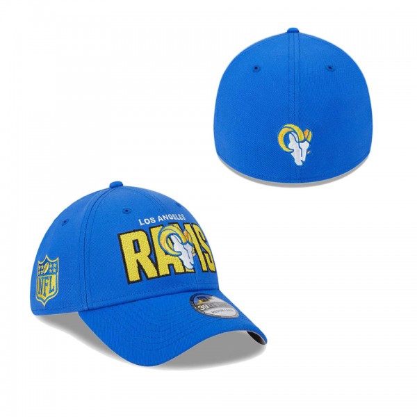 Men's Los Angeles Rams Royal 2023 NFL Draft 39THIRTY Flex Hat