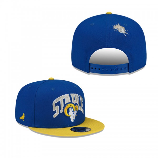 Men's Los Angeles Rams Royal Gold NFL x Staple Collection 9FIFTY Snapback Adjustable Hat