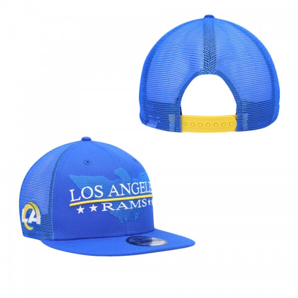 Men's Los Angeles Rams Royal Totem 9FIFTY Snapback Hat
