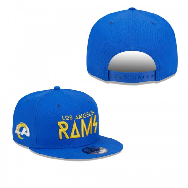 Men's Los Angeles Rams Royal Word 9FIFTY Snapback ...