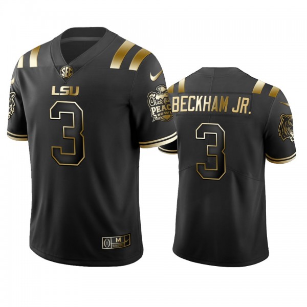 LSU Tigers Odell Beckham Jr. Black 2019 Peach Bowl...