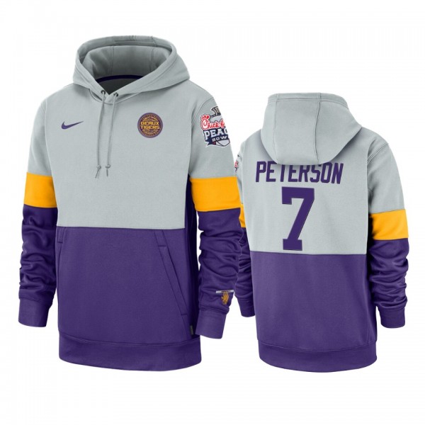 LSU Tigers Patrick Peterson #7 Gray Purple 2019 Pe...