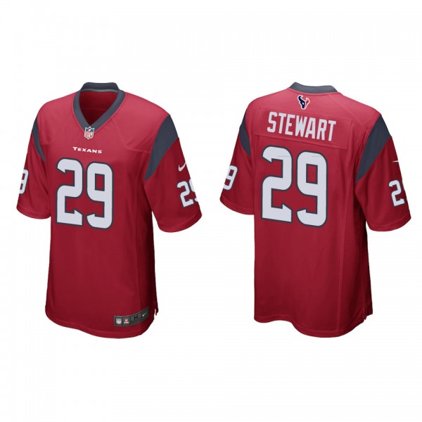 Men's Houston Texans M.J. Stewart Red Game Jersey