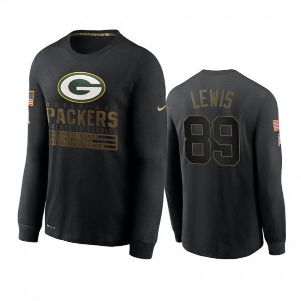 Green Bay Packers Marcedes Lewis Black 2020 Salute...