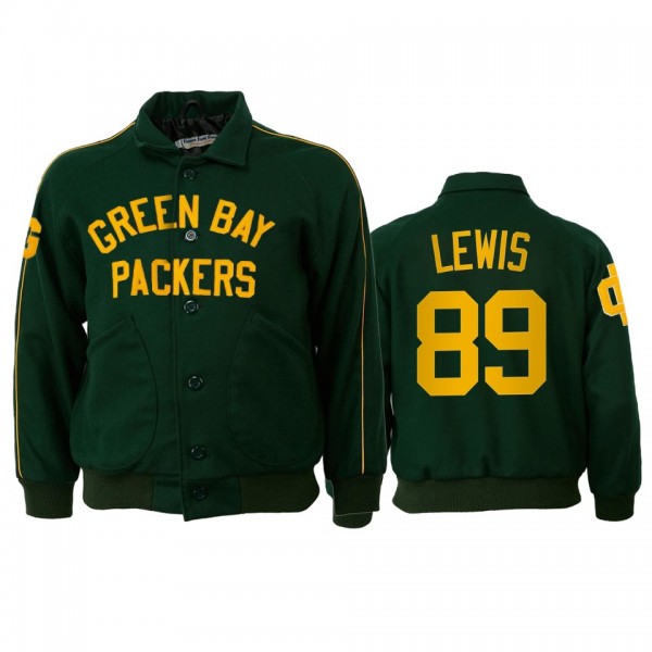 Green Bay Packers Marcedes Lewis Green 1952 Authentic Vintage Full-Snap Jacket