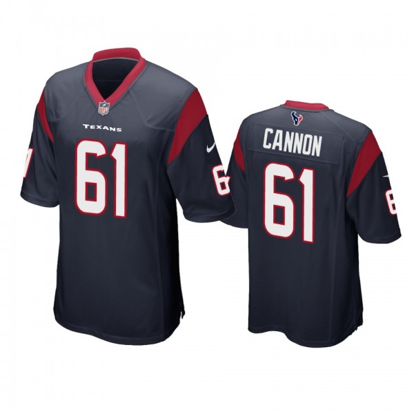 Houston Texans Marcus Cannon Navy Game Jersey
