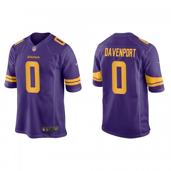 Men's Minnesota Vikings Marcus Davenport Purple Al...