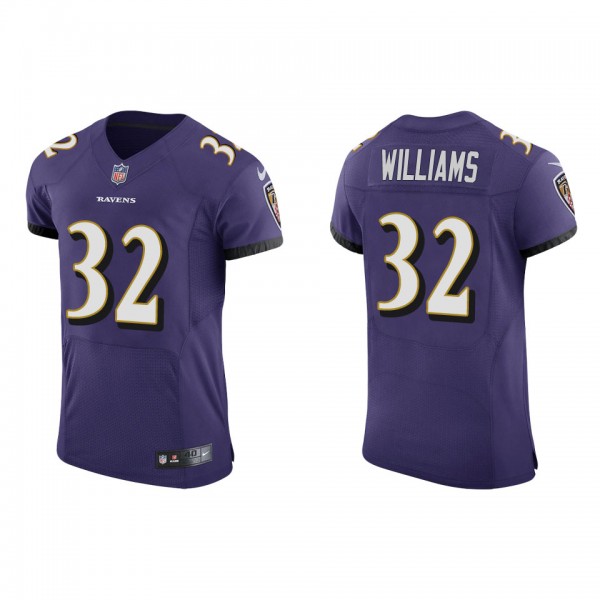 Marcus Williams Baltimore Ravens Purple Vapor Elit...