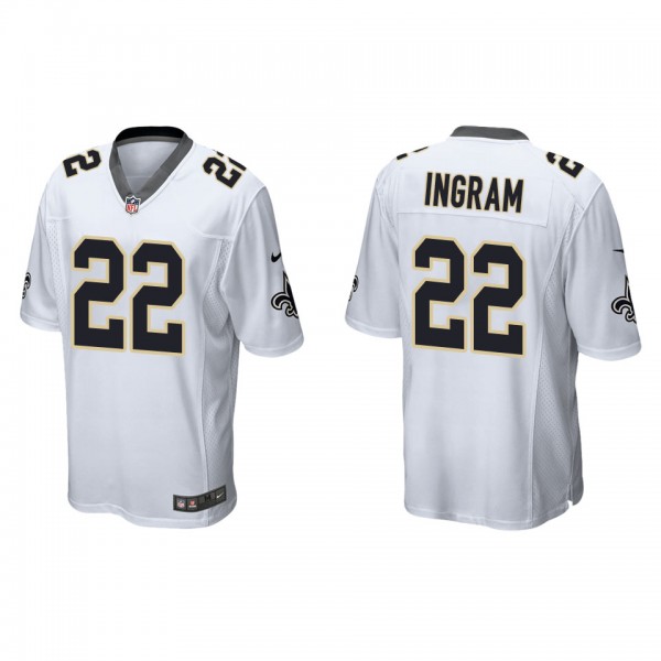 Men's New Orleans Saints Mark Ingram White Game Je...