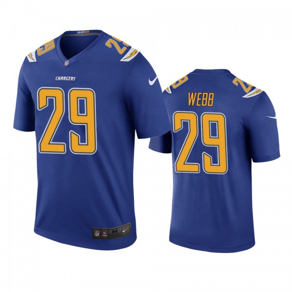 Los Angeles Chargers Mark Webb Royal Color Rush Le...