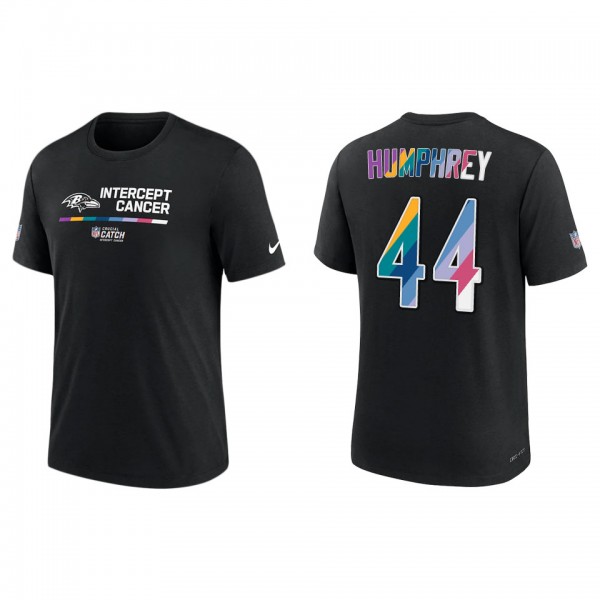 Marlon Humphrey Baltimore Ravens Black 2022 NFL Crucial Catch Performance T-Shirt