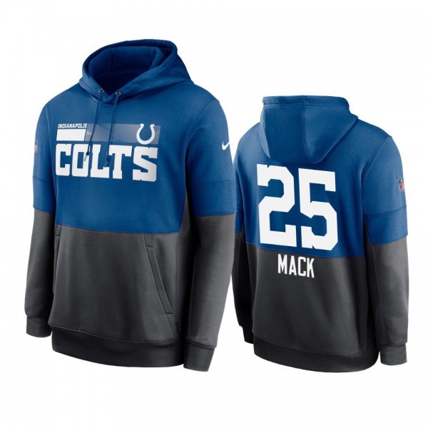 Indianapolis Colts Marlon Mack Royal Charcoal Side...