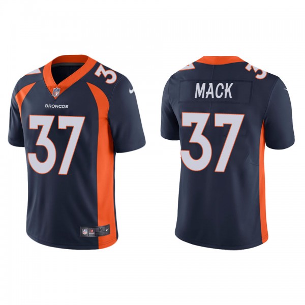 Men's Denver Broncos Marlon Mack Navy Vapor Limite...