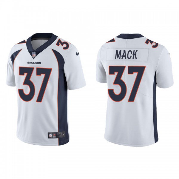 Men's Denver Broncos Marlon Mack White Vapor Limit...