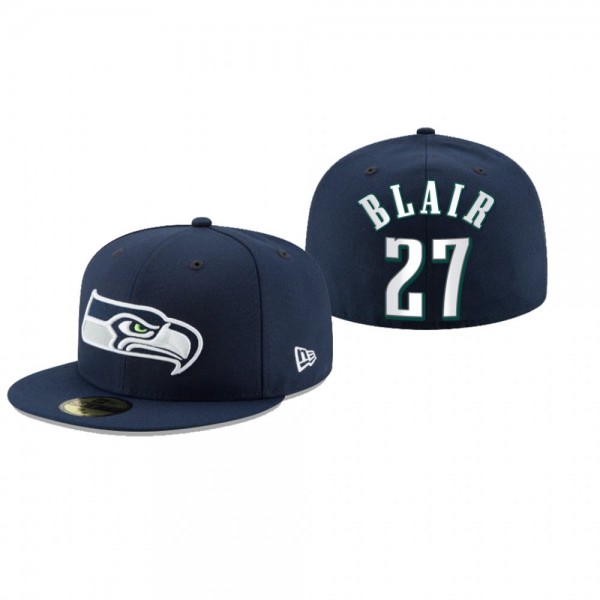 Seattle Seahawks Marquise Blair Navy Omaha 59FIFTY...