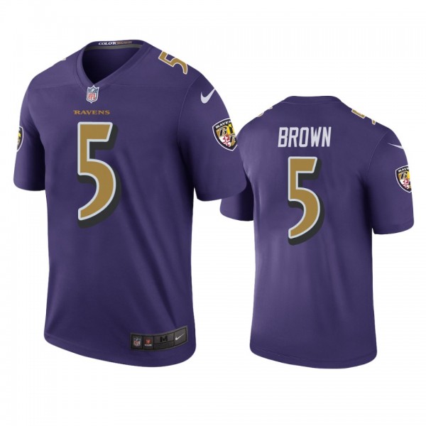 Baltimore Ravens Marquise Brown Purple Color Rush ...