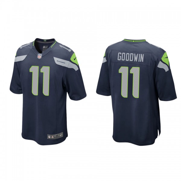 Men's Seattle Seahawks Marquise Goodwin College Navy Game Jersey