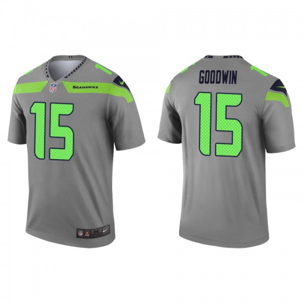 Men's Seattle Seahawks Marquise Goodwin Gray Inver...