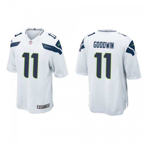 Men's Seattle Seahawks Marquise Goodwin White Game...