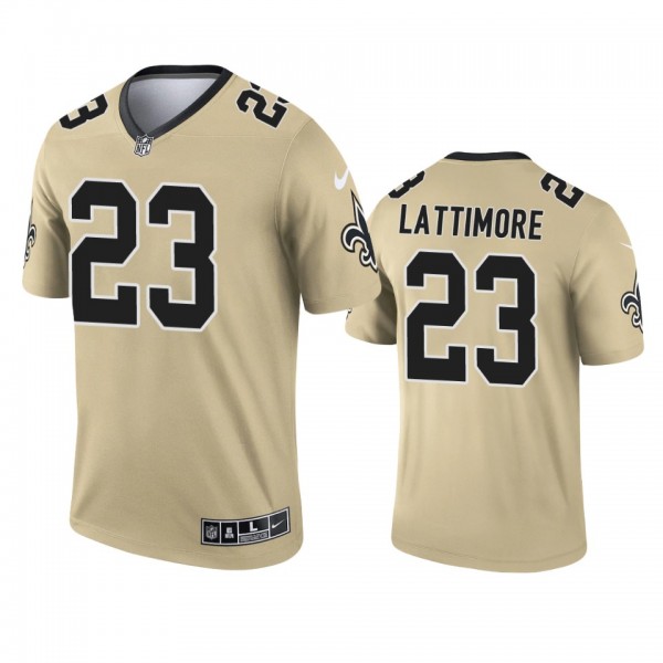 New Orleans Saints Marshon Lattimore Gold 2021 Inv...