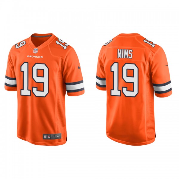 Men's Denver Broncos Marvin Mims Orange Alternate ...